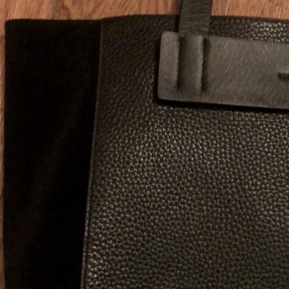 Treasure & Bond Black Leather Suede Hobo Bag Purse